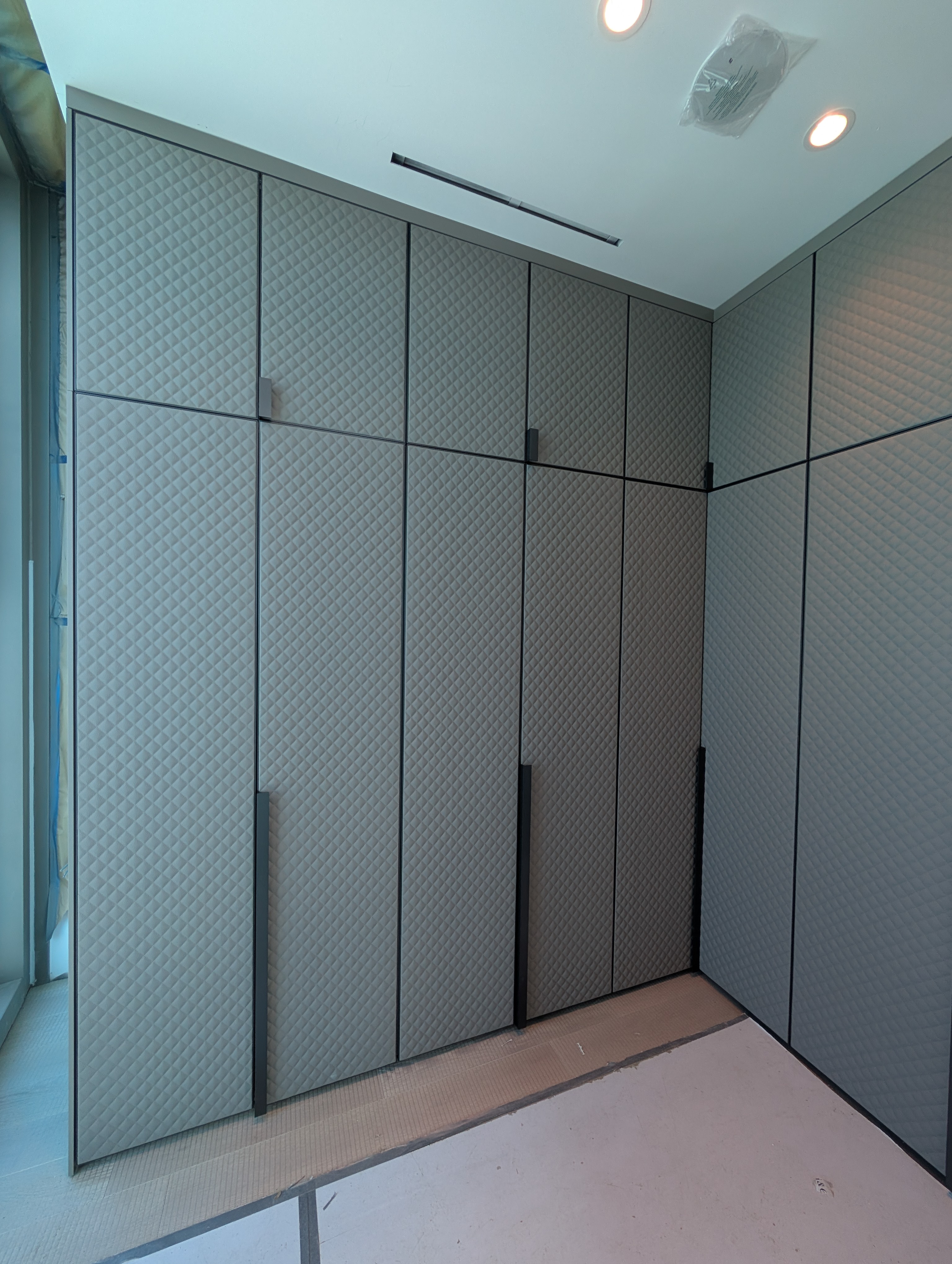 Laundry cabinet installation