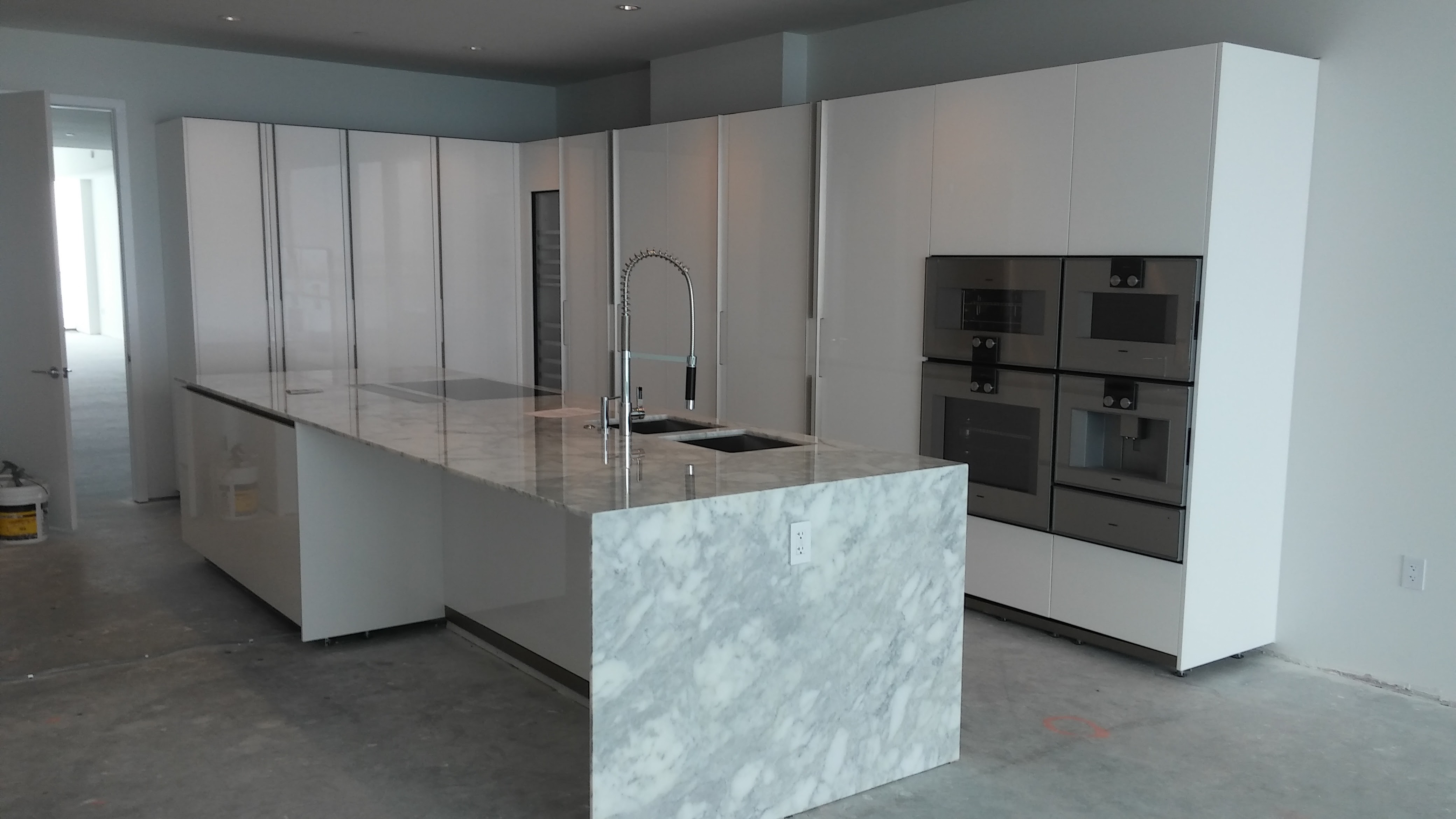 Modern cabinet finish installation